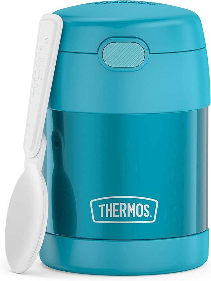 Thermos Recipiente Para Comida Funtainer, Para Crianças, 295 Ml, Verde Água