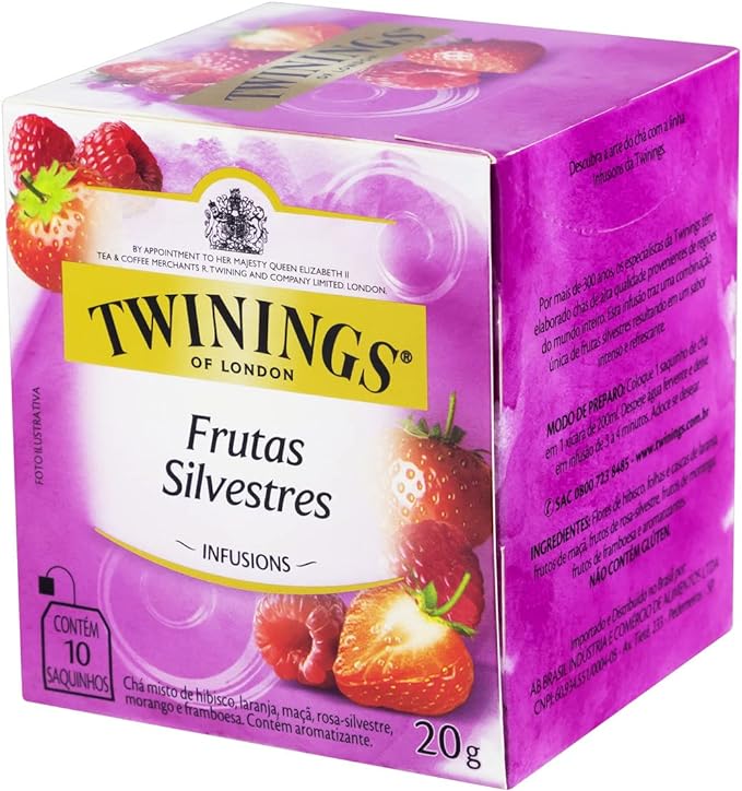 Twinings Chá Misto De Frutas Silvestres Com 10 Saquinhos