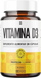 Vitamina D3 2.000ui 100 Cáps - Iridium Elements, Iridium Labs, Amarelo, 100 comprimidos