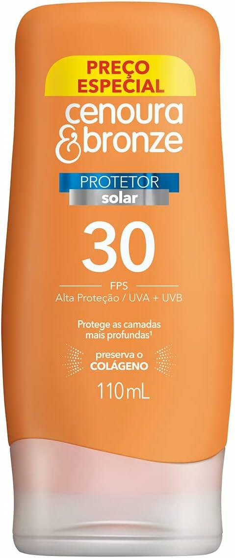 Cenoura E Bronze Protetor Solar Fps 30 110ml E