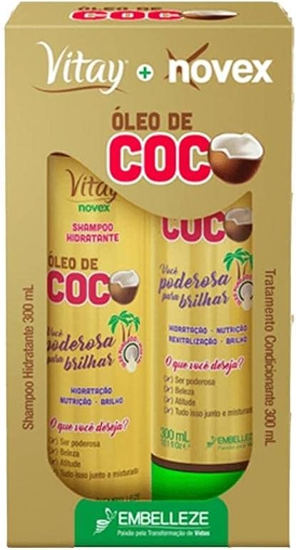 Kit Shampoo e Condicionador Novex Óleo de Coco 300ml