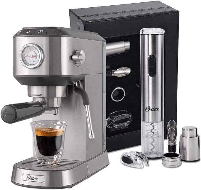 Kit Cafeteira Espresso Compacta E Kit Vinho Oster - 127v