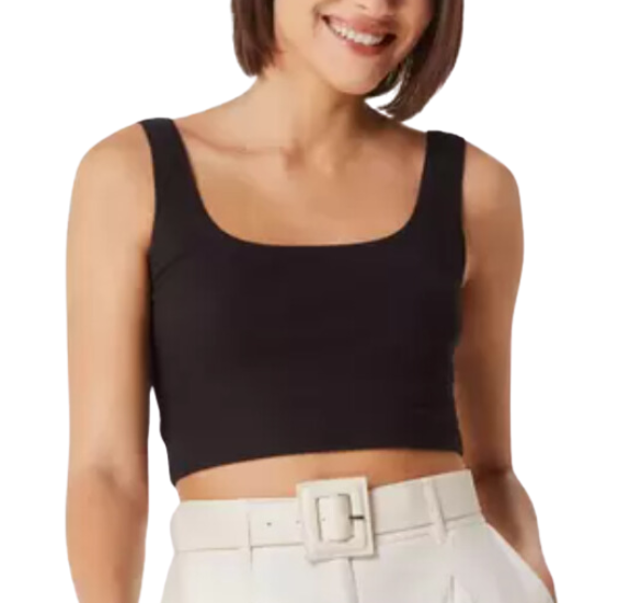 Top Cropped BAsico Feminino Decote Quadrado - Hering