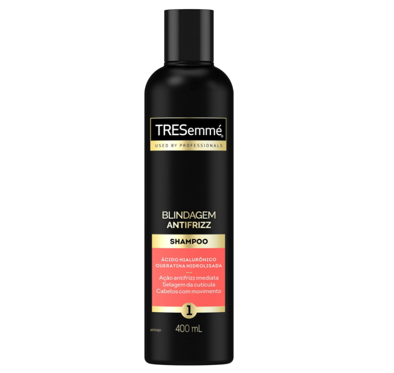 TRESemmé Shampoo Com Ácido Hialurônico e Queratina Hidrolisada Blindagem Antifrizz 400Ml