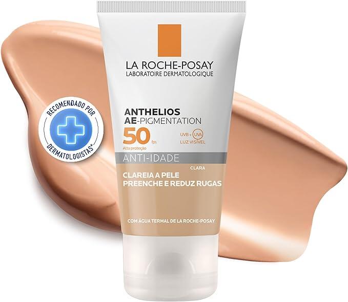 La Roche-posay, Protetor Solar Com Cor Anti-idade Com Ácido Hialurônico, Textura Gel Creme, Fps50, 50g