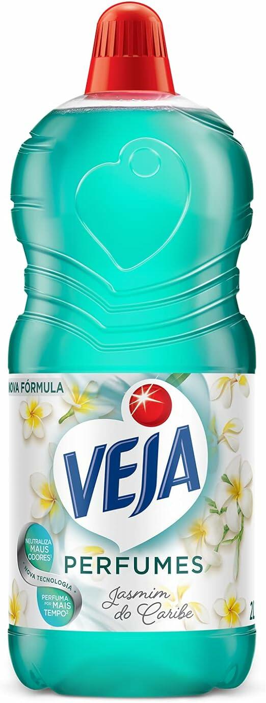 Veja Limpador Perfumado Jasmin Do Caribe - 2l Azul