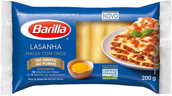 Barilla Massa Com Ovos Lasanha 200g