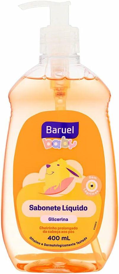 Sabonete Líquido Infantil com Glicerina, 400 Ml, Baruel Baby