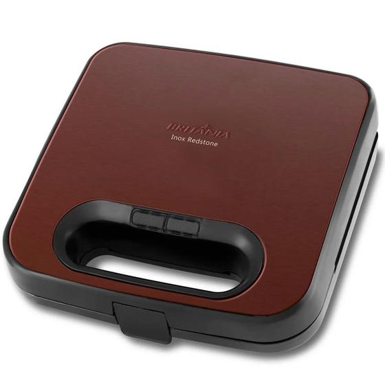 Sanduicheira E Grill Britânia Redstone Bgr09iv, 220v, Vermelho - 66702155