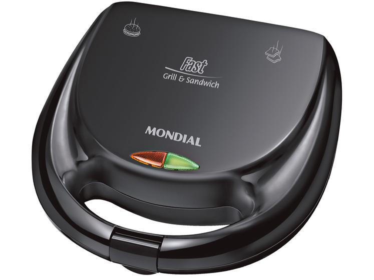 Sanduicheira Mondial Fast Grill S-12 Preta 750W - Antiaderente