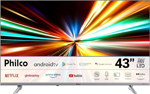 Philco Smart TV 43” PTV43E3AAGSSBLF Android TV LED Dolby Audio