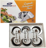 Madefer Inox Conjunto para Sobremesa 12 Peças